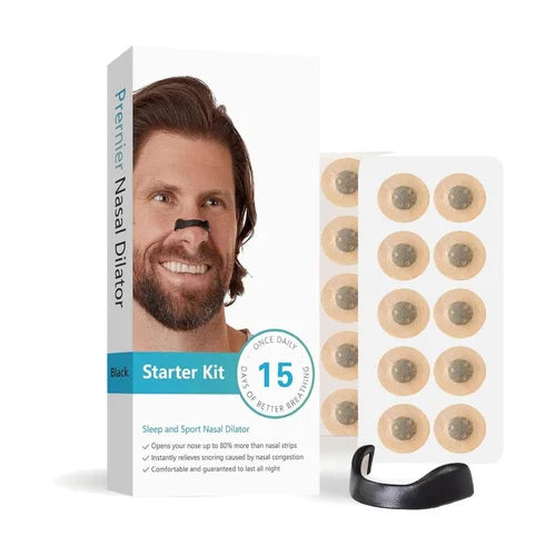 Magnetic Nasal Strip Starter Kit (15-Count, Multi-Size) – Boost Oxygen Flow, Reduce Snoring & Improve Sleep Quality | Sweat-Resistant, Skin-Safe & Reusable