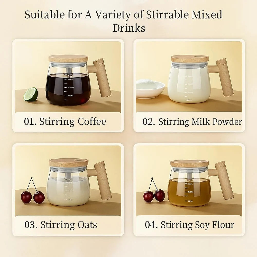 Electric Self Stirring Mug with Lid