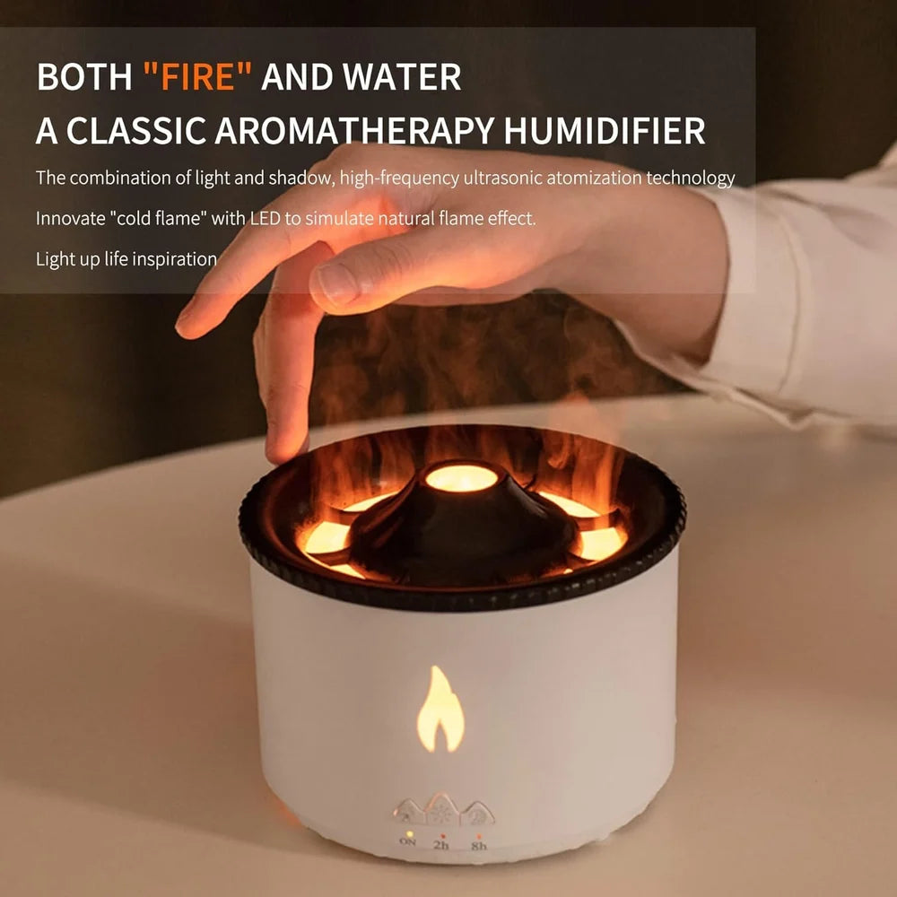 Volcano Aroma Flame Humidifier